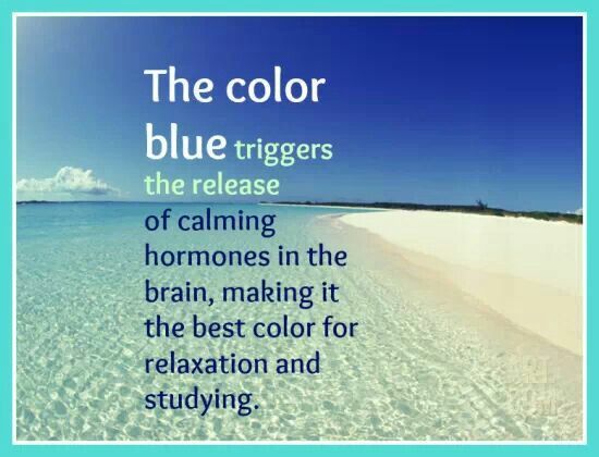 Blue color therapy treatment